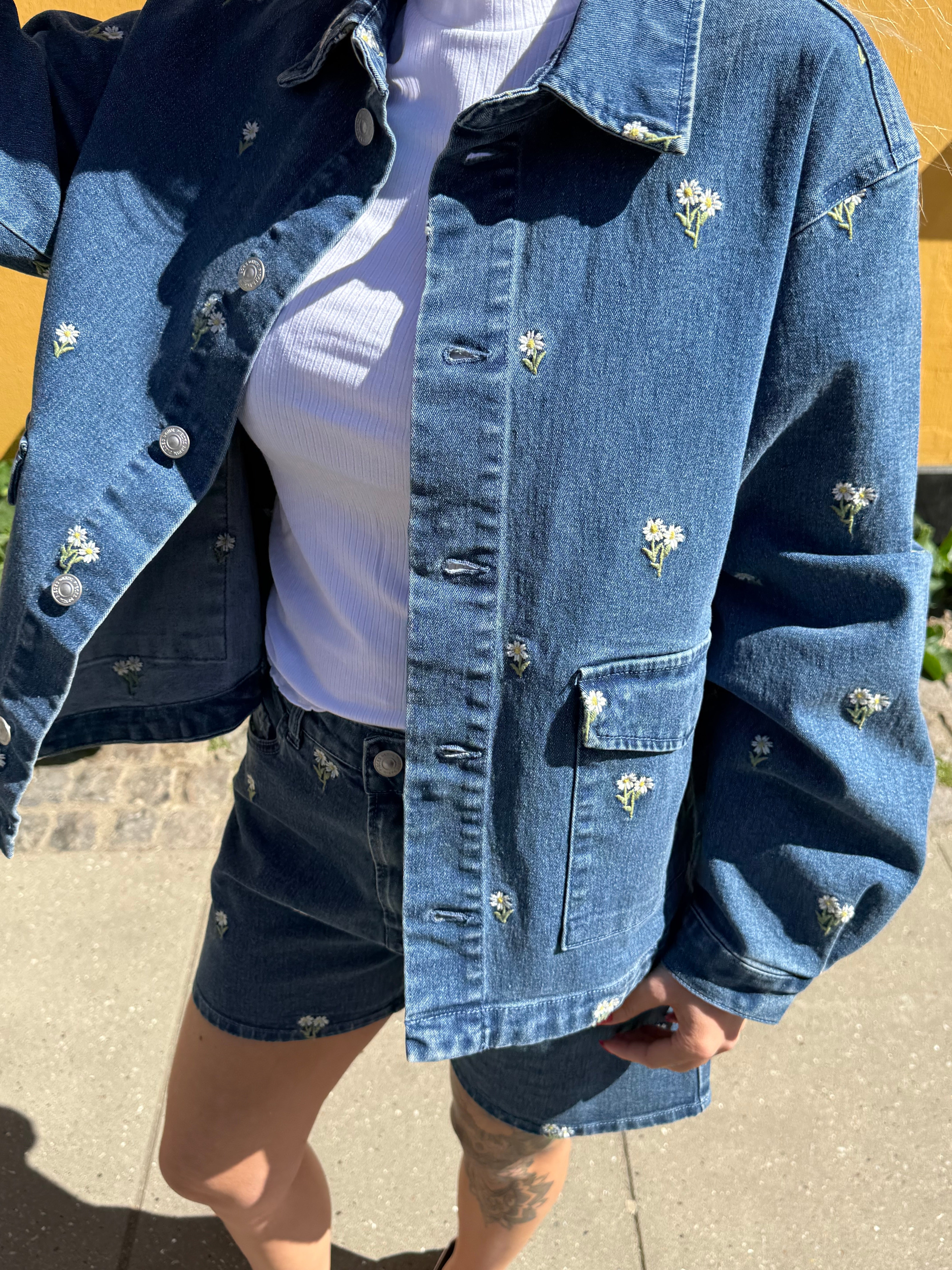 PCFLORA Denim Shirt - Medium Blue Denim